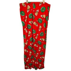 The Simpsons Holiday Homer Men’s Red Pajama Bottoms Size Large